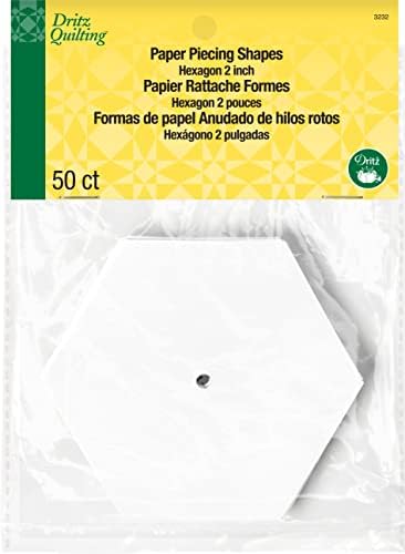 Dritz Quilting Paper Piecing Hexagon-2-inch 50/Pkg