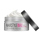 Funciona igual que alisador de pelo de geles y cremas, pero su textura reforzado fibroso que proporciona una sujeción firme para más corto, spikier peinados sin el agrupamiento descame o de geles de cabello.
