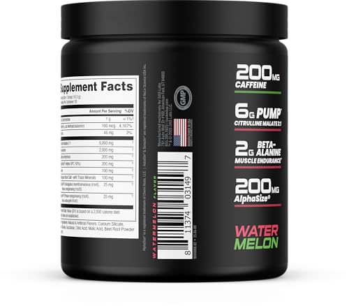 Image of Bucked Up Pre Workout 6 Grams Citrulline, 2 Grams Beta Alanine, and 3 Other Registered trademarked Ingredients (Watermelon)