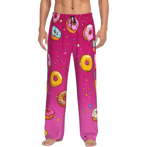 Pantalon de pyjama homme flanelle coton chaud vêtements de nuit bas de pyjama noir blanc S