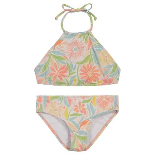 Image of Billabong Girls' Two-piece Bikini Swimsuit Set, UPF 50+ Sun Protection, Quick-Dry Bathing Suit
