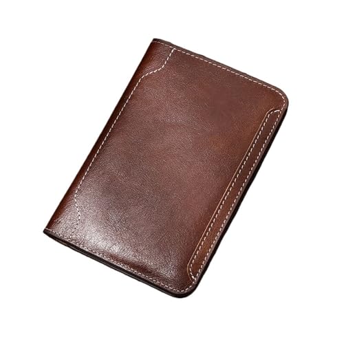 Porte-passeport cuir marron protège-carte de crédit pour voyager l'esprit serein