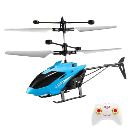 Genérico Helicóptero teledirigido   Mini helicóptero de Juguete RC, helicópteroo de Rescate Ligero | Despegue y Aterrizaje con una Sola tecla, fácil de Volar para Mayores de 3 años. Regalos para