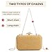 Freie Liebe Straw Clutch Purses for Women Formal Summer Evening Bag Woven Handbags