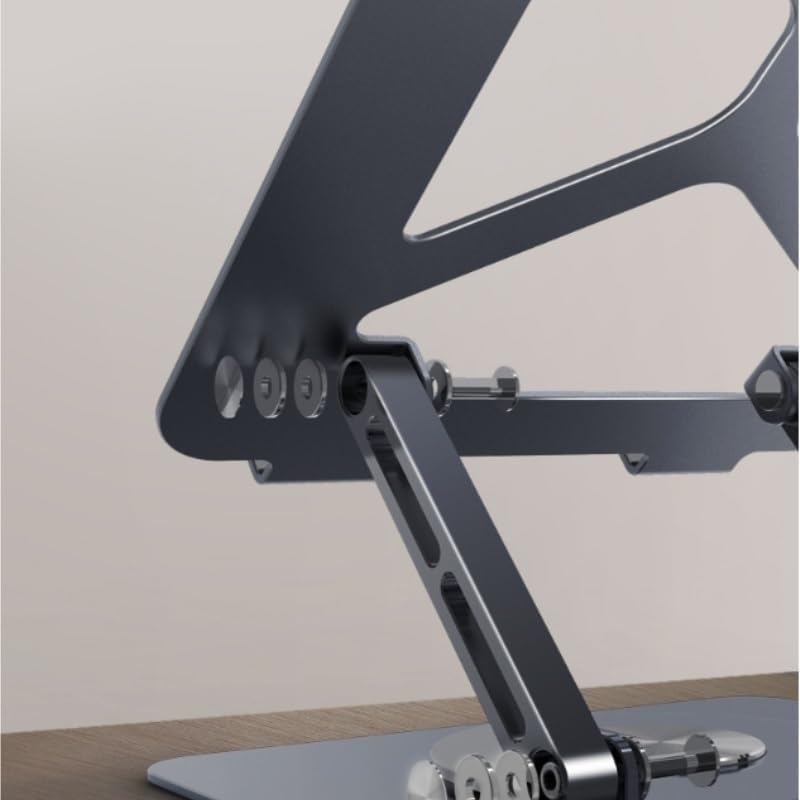 360° Rotation Book Stand Aluminum Alloy Reading Rack Gray Holder