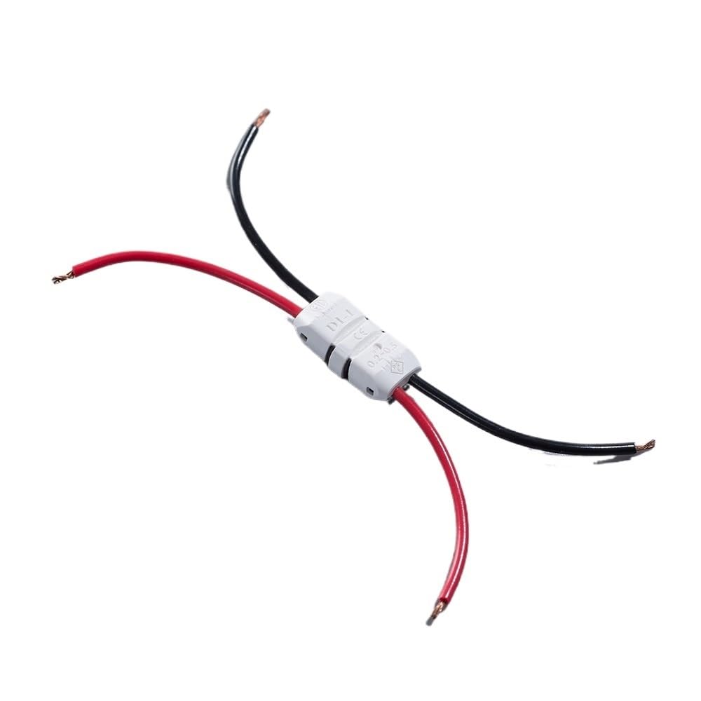 Conector de empalme rápido DI-1 (100 unidades), 23-20 AWG, 0,3-0,5 mm, for tiras LED dobles, terminales de crimpado eléctrico