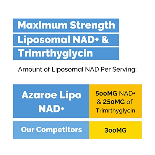 Liposomale NAD+ Softgels 500 mg met TMG 250 mg, ondersteunt cellulaire energie, 60 softgels (60 Count (Pack of 1)) - Image 4