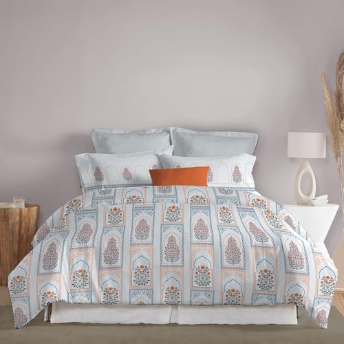 Image of MYTRIDENT Celebration Bedsheet Gifting Collection Double Size - Mehiragrey