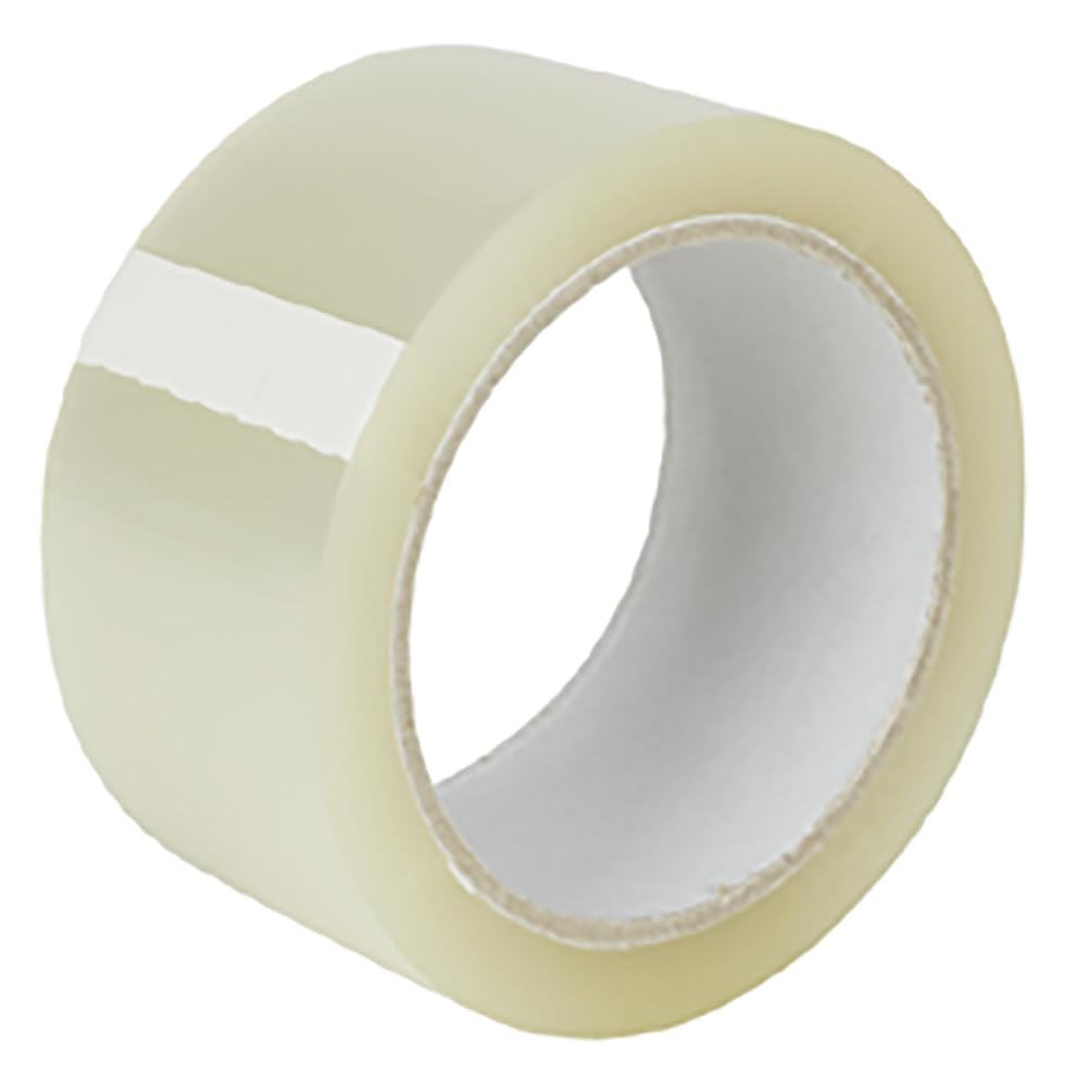36 Stück Burmann Premium Packband mit Acrylat-Kleber, ca. 56my, leise abrollend | PP, transparent, L: 66m, B: 5cm, 56my, Klebeband, Packband, Verpackungsband