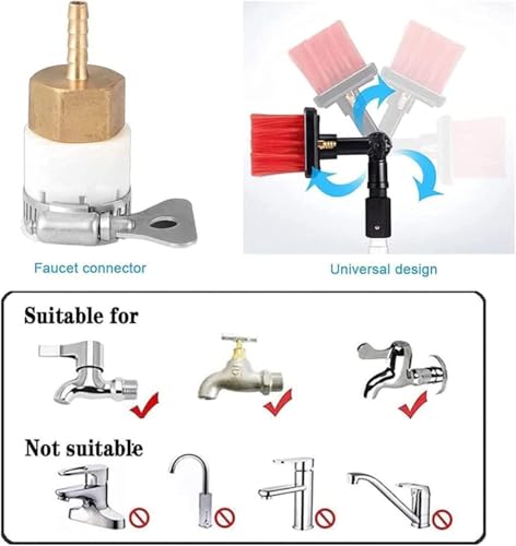 Kit de Poste Alimentado por Agua para eliminar suciedad en techos y cristales 8