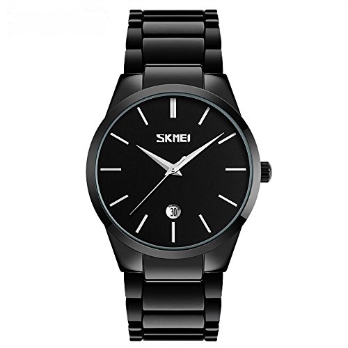Bozlun Mens Stainless Steel Quartz Watch with Ultra Thin Dial Casual Business 