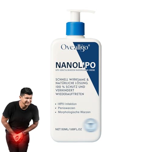 Oveallgo NanoLipo Genital Warzen Radiergummi Creme Professionelle Linderung warzen Entfernen Creme Oveallgo uttermale Entfernencreme Intimhautpflegecreme für jedermann (1 Stück)