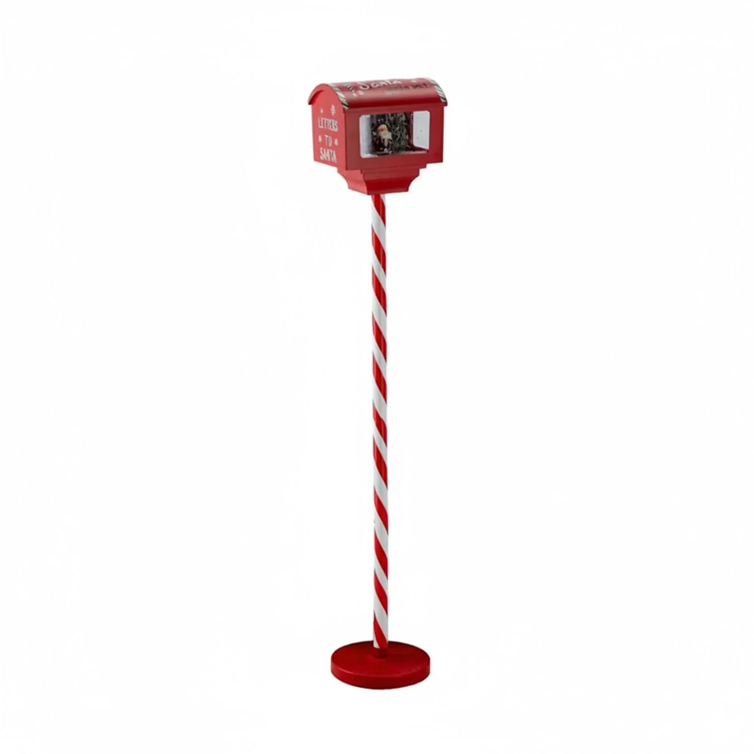 Wintem - Box Postale Scenografica 150cm con Luci, Suoni e Movimento per Decorazioni Natalizie di Grande Impatto, Funzionamento Tramite Cavo USB e 3 Batterie AA