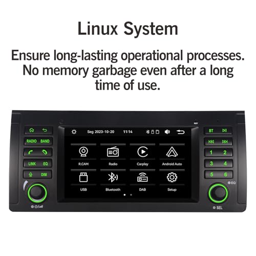 Radio para BMW E39 3 Series X5 M5 con pantalla táctil 7 pulg miniatura 4