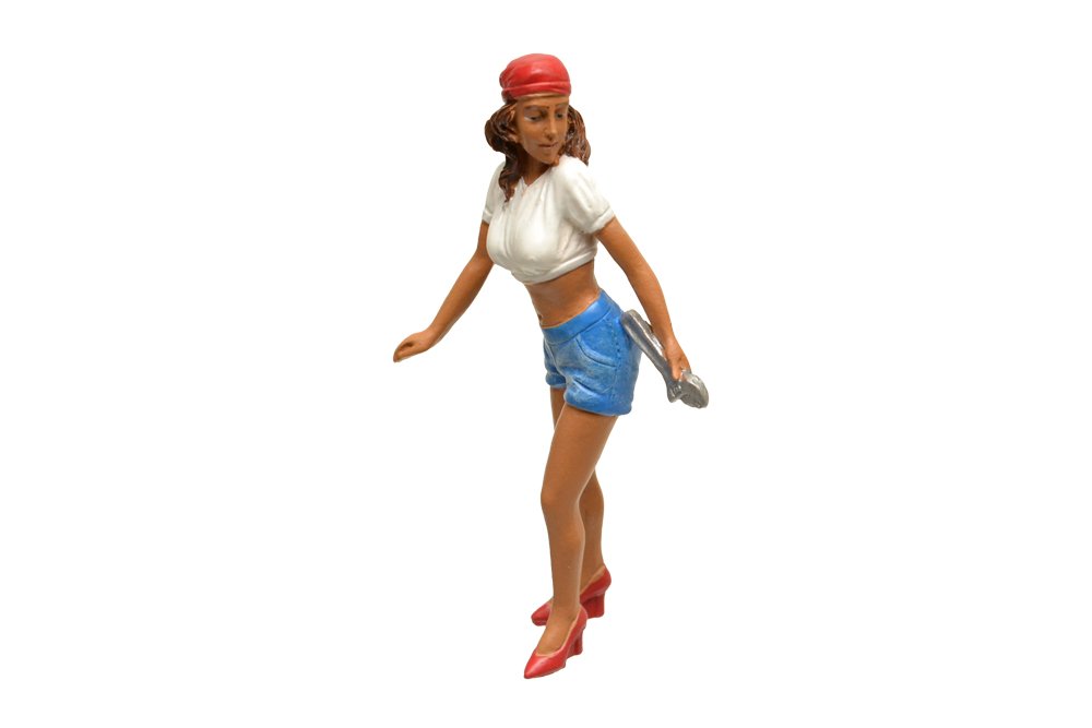 Lady Mechanic Katie Figure for 1:18 Scale Models by American Diorama 23862