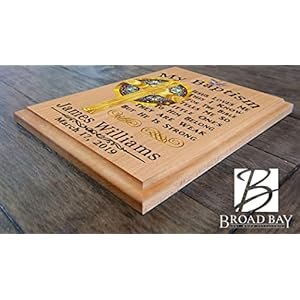 Baptismgiftblessingpersonalizedchristeninggiftsforboysbabygirlsbabiesmadeinusamybaptism Urban Country Home Decor Baptism gift blessing personalized christening gifts for boys baby girls babies made in usa my baptism urban country home decor
