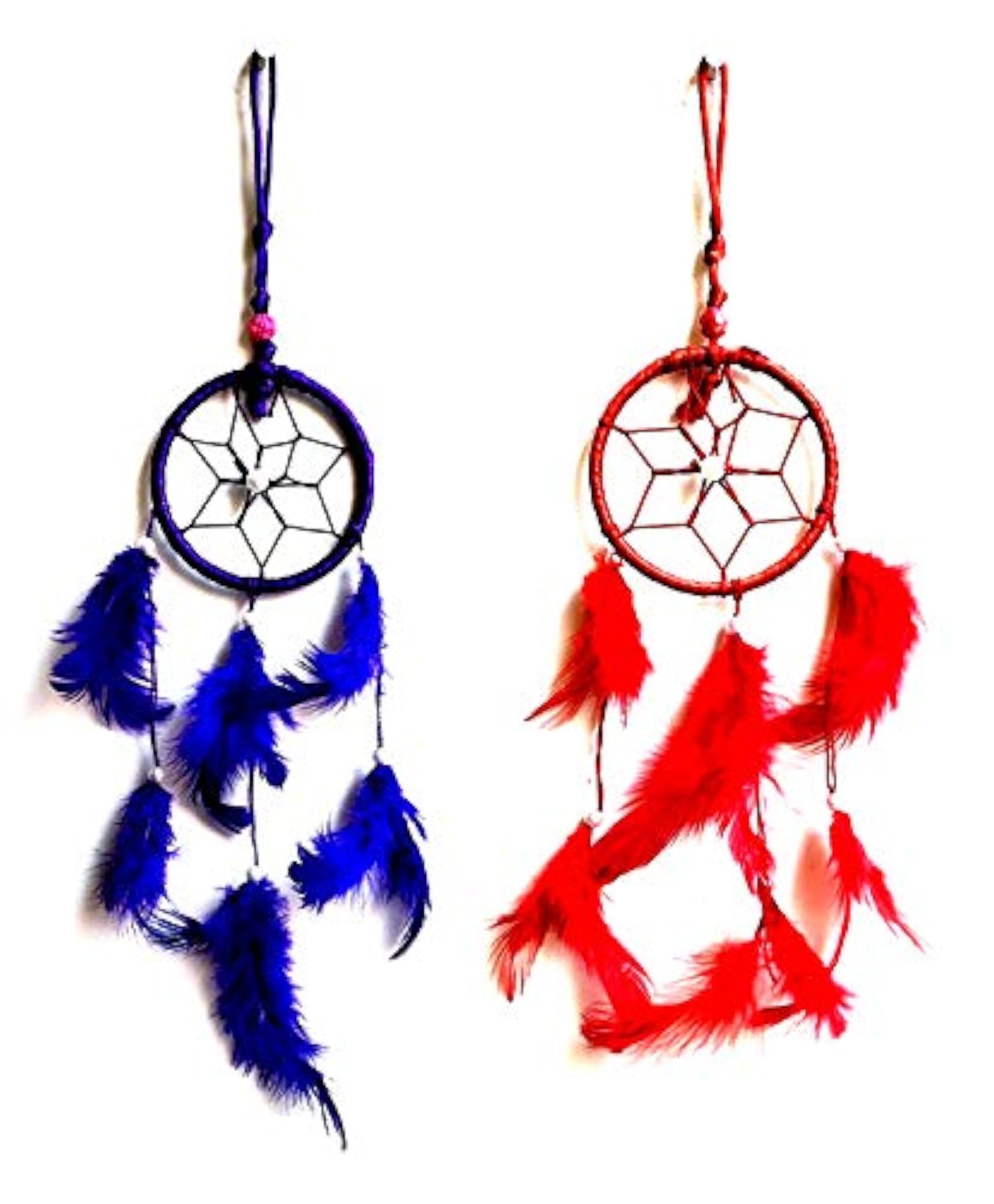Dream Catcher for Bedrooms, Blue and Red Decor