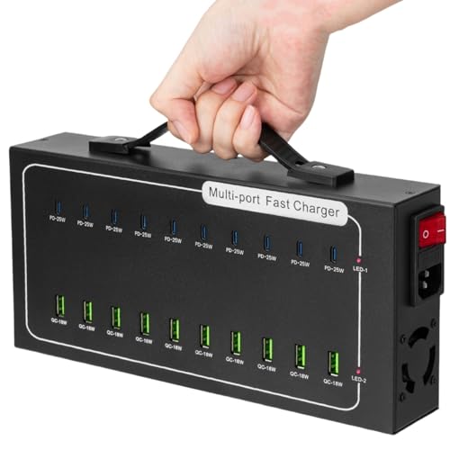 Brifara Fast USB Charging Station, 430W 20 Port (10 PD+10
