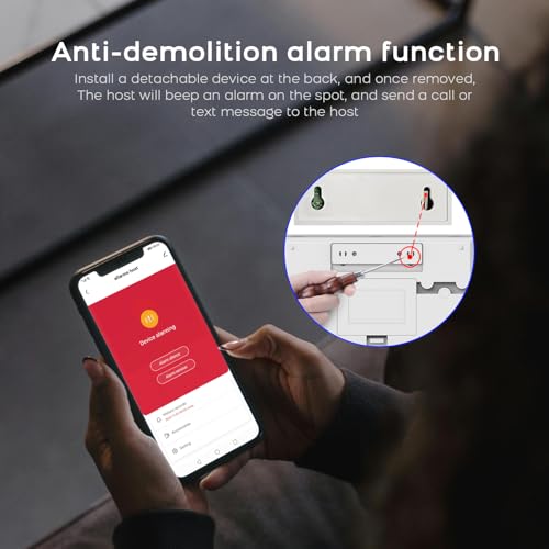 PGST Home Alarm System with T21W HD 5MP Security Camera,Wireless Home Security System with Door Alarm Sensor,Motion Detector,SOS Button,APP Instant Alerts for Villa,Apartment,Kids Safety,Pets