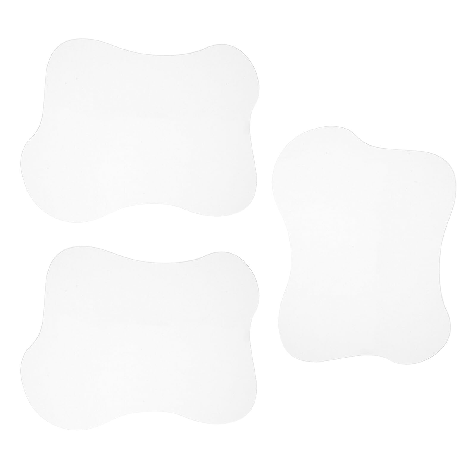 Posavasos Irregulares de Acrílico Transparente 3 Piezas