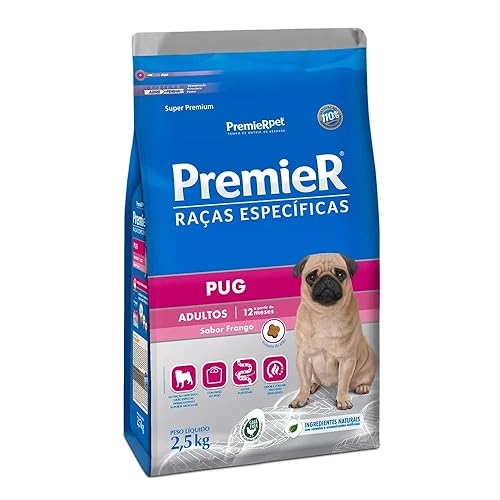 Ração Premier Raças Específicas Pug Cães Adultos Porte Pequeno Fr...