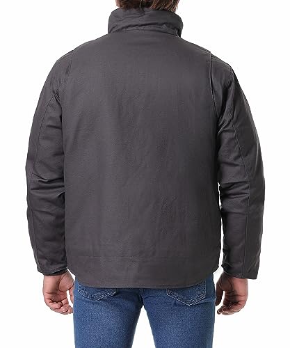 Image of Men's Quilted Flannel Lined Work Coat Long-Lasting Jacket