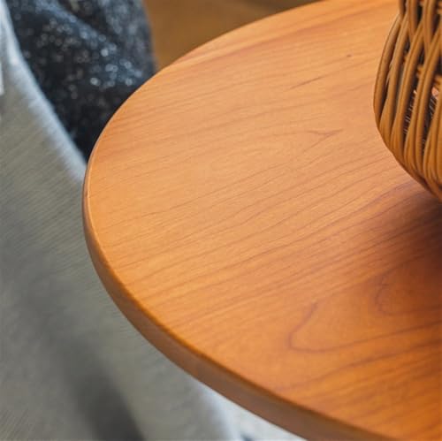 Table d'appoint de salon ronde en acier pour optimiser les petits espaces