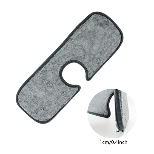 VOANZO 2 Pieces Faucet Absorbent Mat, Kitchen Faucet Sink Splash Guard Microfiber Cleaning Cloth Protector Pads for Kitchen Bathroom - Image 4