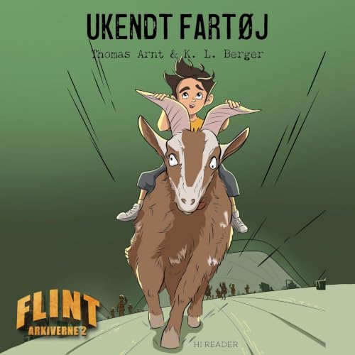 Diseño de la portada del título Ukendt fart&oslash;j