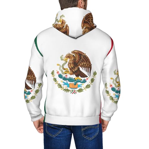 Sweat à capuche zippé Mexique homme contre le vent et le froid - 7