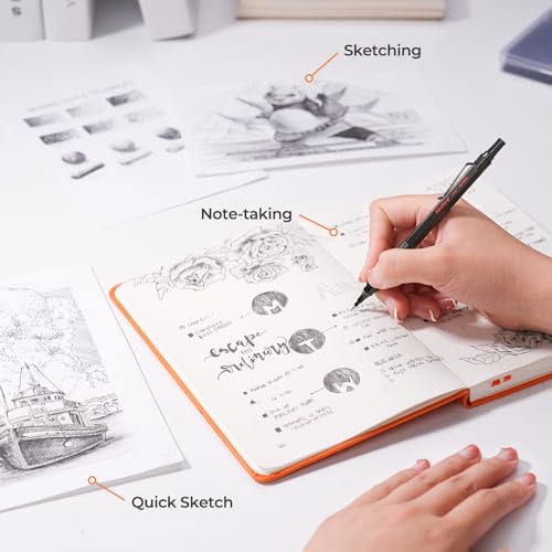 Image of Nicpro 0.9 Metal Mechanical Pencil Set with Case, 3PCS Black MP1000 0.9mm Drafting Pencil, 8 Tubes HB Lead Refills, 3PCS Erasers, Erasers Refills for Artist Writing, Drawing, Sketching