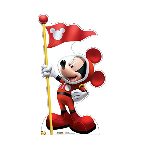 Image of Cardboard People Mickey in Space Life Size Cardboard Cutout Standup - Disney's Mickey Mouse Clubhouse