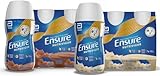 Ensure Nutrivigor -Complemento Alimenticio para Adultos Sabor Vainilla Pack de 4 Botellas x 220 ml + Ensure Nutrivigor-Complemento Alimenticio para Adultos Sabor Chocolate Pack de 4 Botellas x 220 ml