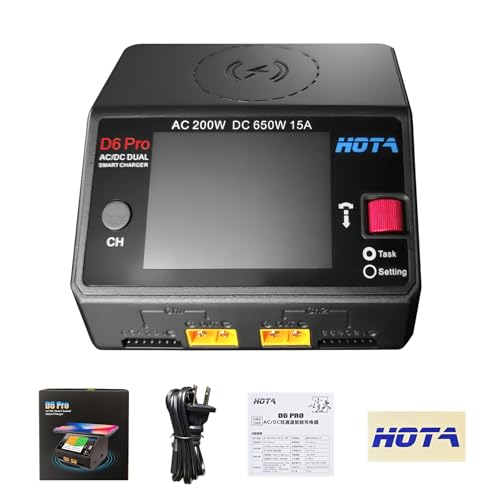 Lipo Battery Charger RC Battery Charger HOTA D6 Pro Smart