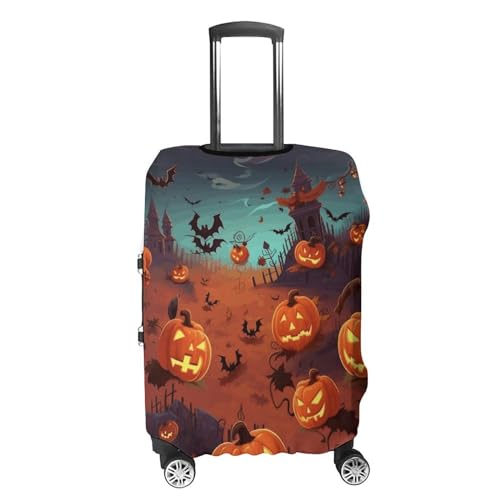 Travel Luggage Cover Suitcase Protector Halloween Elastic Washable Stretch Suitcase Protector Anti-Scratch Travel Suitcase Cover Fit 18-32 Inch Luggage4