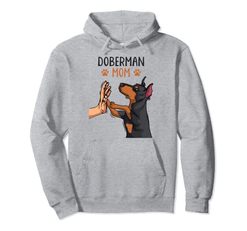 Doberman Mamma Dobie Cane Mama Ragazze Donne Felpa con Cappuccio