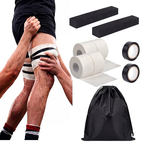 Chitidr Rugby Lifting Kit with Blocks, Tape & Bag