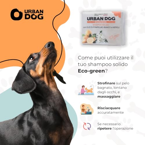 Urban Dog Shampoo Solido Con Olio Di Pompelmo Bianco & Neroli 100 Gr - 4