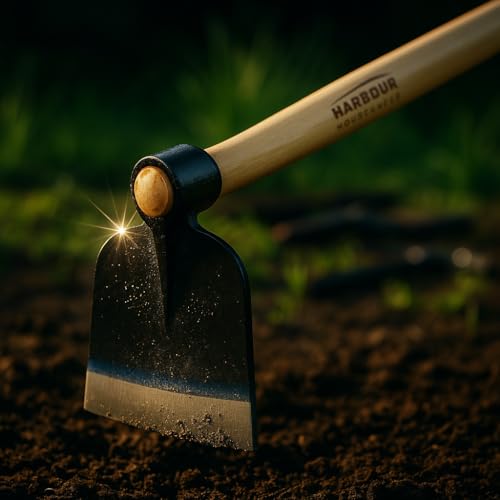 Harbour Housewares Azada Digging Hoe with Wooden Handle - 110cm - Full Size Garden Hoe Garden Tools for Gardening, Soil Digging, Weeding, Lawn Landscaping 8 Harbour Housewares Azada Digging Hoe with Wooden Handle - 110cm - Full Size Garden Hoe Garden Tools for Gardening, Soil Digging, Weeding, Lawn Landscaping - Image 8