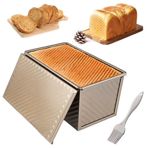 Stampo per Pane Tostato con Coperchio, Stampo per Pane in Cassetta, Stampo Per Pane in Cassetta con Coperchio, Teglia per Pane con Coperchio, Stampo per Torte, Pane in Cassetta Stampo Forno