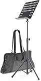 Typ: Orchesterpult Stagg MUS-C5 T+B Orchesterpult mit Lochblechauflage Metall schwarz inkl. Tasche