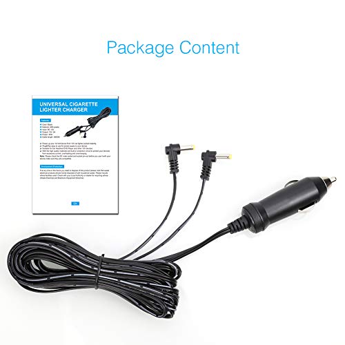 9.8 Ft Car Cigarette Charger Auto Adapter Power Supply For Naviskauto Dual Screen Portable Dvd Player #TOP6