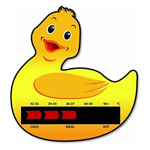 Baby Bath Thermometer, Water Temperature Gauge Bath Duck with New Liquid Crystal Display LCD Technology Cover