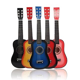 Ukulélé en bois de tilleul à 6 cordes de 58,4 cm avec étui pour ukulélé, musique classique (rose) - Les Beatles, Paul McCartney, John Lennon, RIngo Starr, George Harrison Ukulélé en bois de tilleul à 6 cordes de 58,4 cm avec étui pour ukulélé, musique classique (rose) – Image 2