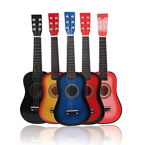 Ukulélé en bois de tilleul à 6 cordes de 58,4 cm avec étui pour ukulélé, musique classique (rose) - Les Beatles, Paul McCartney, John Lennon, RIngo Starr, George Harrison Ukulélé en bois de tilleul à 6 cordes de 58,4 cm avec étui pour ukulélé, musique classique (rose) – Image 3