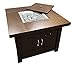AZ Patio Heaters GS-F-PC Propane Fire Pit, 40,000 BTU, Square, Antique Bronze Finish