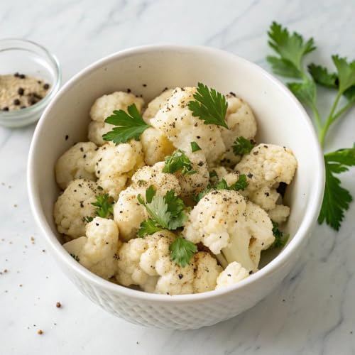 image for POSHI Marinated Cauliflower Florets with Salt + Black Pepper Natural, 