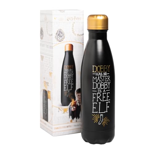 Botella de Agua Harry Potter Dobby - Acero Inoxidable, Térmica 500ml, Doble Pared - Cantimplora Infantil - Regalos
