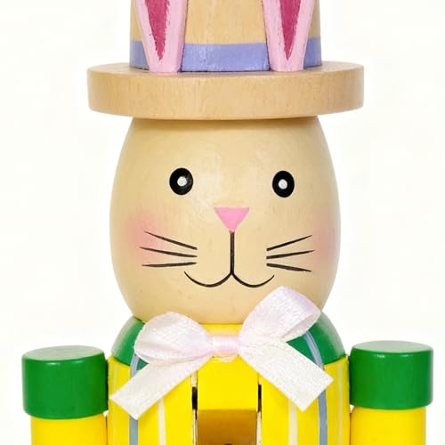 Casse-noisette en bois haut de gamme figurine de lapin pour decoration interieure soignee - 8