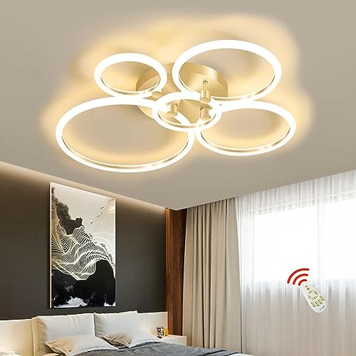 Plafonnier LED salon moderne à intensité réglable pour salle à manger